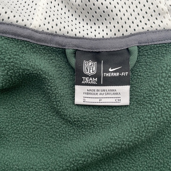 MEN’S NIKE NEW YORK JETS SWEATSHIRT HOODIE XL THERMA-FIT GREEN - Picture 7 of 10